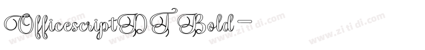 OfficescriptDT Bold字体转换